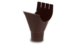 SIBA Sortie à suspendre brun chocolat Ral 8017 125/90mm